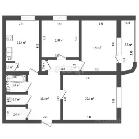 Продается 3-комн. квартира, 88,1 м²