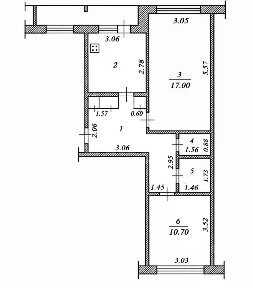 Продается 2-комн. квартира, 52,4 м²