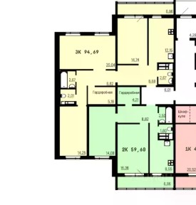 Сдается 3-комн. квартира, 90,5 м²