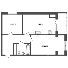Продается 2-комн. квартира, 58,6 м²