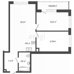Продается 3-комн. квартира, 60,5 м²