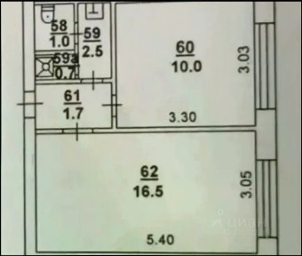Продается 2-комн. квартира, 32,5 м²