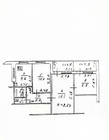 Продается 3-комн. квартира, 51,8 м²