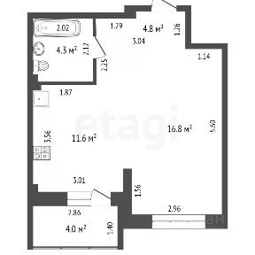 Продается 1-комн. квартира, 41,5 м²