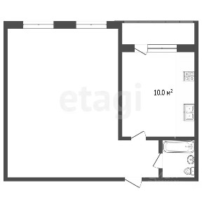 Продается 2-комн. квартира, 54,5 м²