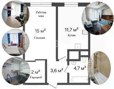 Сдаются 1-комн. апартаменты, 36 м²