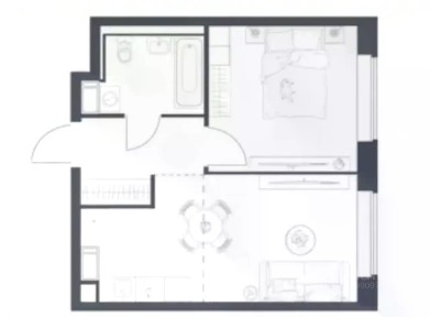 Сдается 1-комн. квартира, 34,2 м²