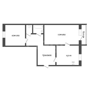 Продается 2-комн. квартира, 50,4 м²
