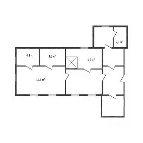 Продается 1-этажный дом, 51,7 м²