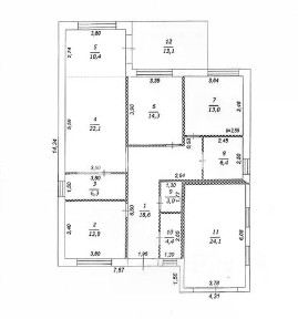 Продается 1-этажный дом, 149,5 м²