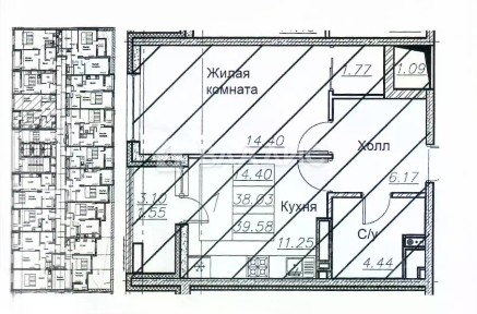 Продается 1-комн. квартира, 37,3 м²