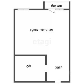 Продается студия, 31,6 м²