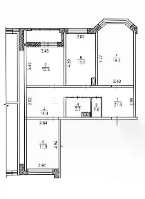 Продается 3-комн. квартира, 86,2 м²