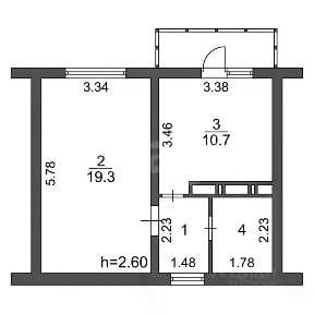 Продается 1-комн. квартира, 38 м²