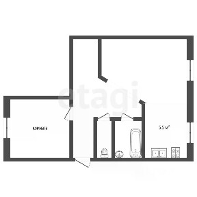 Продается 1-комн. квартира, 46,6 м²