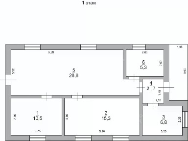 Продается 1-этажный дом, 71 м²