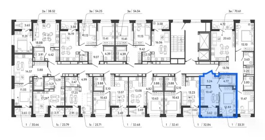 Продается 1-комн. квартира, 33,31 м²