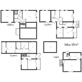 Продается 3-этажный дом, 283 м²