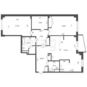 Продается 4-комн. квартира, 150 м²
