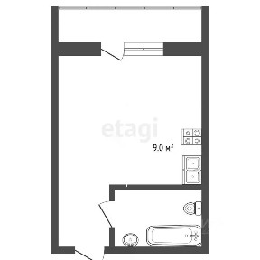 Продается студия, 23,5 м²