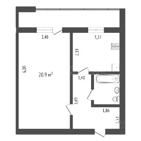 Продается 1-комн. квартира, 36,2 м²