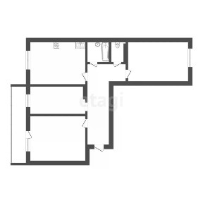 Продается 3-комн. квартира, 67,4 м²