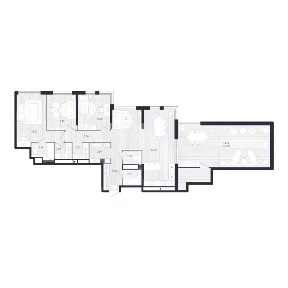 Продается 3-комн. квартира, 114,54 м²
