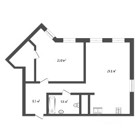 Продается 1-комн. квартира, 62,1 м²