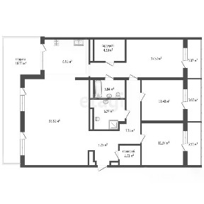 Продается 3-комн. квартира, 142,57 м²