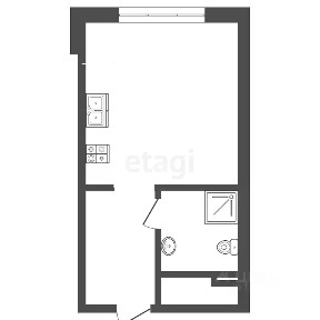 Продается студия, 22,4 м²