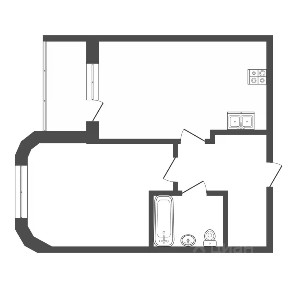 Продается 1-комн. квартира, 48,3 м²