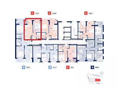 Продается 1-комн. квартира, 44,1 м²