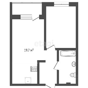 Продается 1-комн. квартира, 45,2 м²