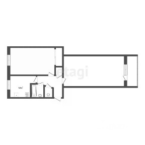 Продается 2-комн. квартира, 44,3 м²