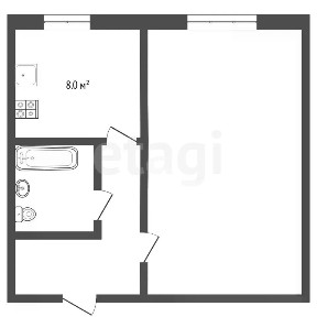 Продается 1-комн. квартира, 30,1 м²