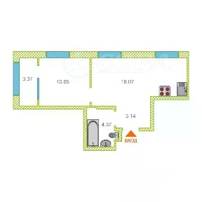 Продается 1-комн. квартира, 36 м²