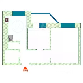 Продается 2-комн. квартира, 43,6 м²