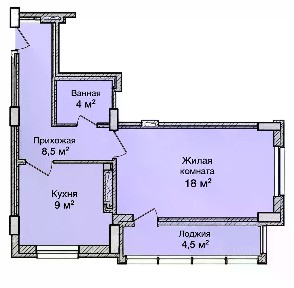 Сдается 1-комн. квартира, 38,4 м²