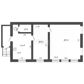 Продается 1-этажный дом, 45 м²