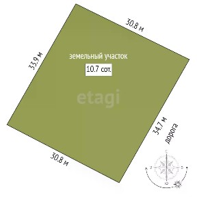 Продается участок, 10,7 сот.