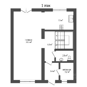 Продается 2-этажный дом, 115 м²