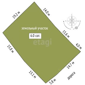 Продается 1-этажный дом, 50 м²