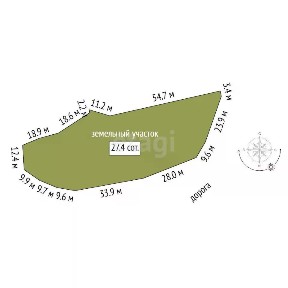 Продается участок, 27,4 сот.
