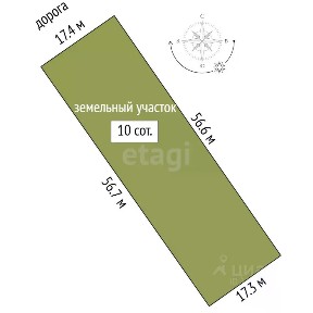 Продается участок, 10 сот.