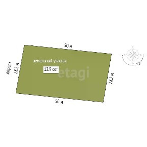 Продается участок, 14 сот.