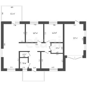 Продается 1-этажный дом, 140 м²