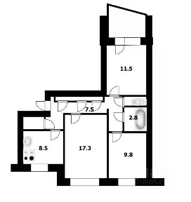 Продается 3-комн. квартира, 65,6 м²