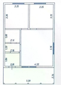 Продается 1-этажный дом, 76,2 м²