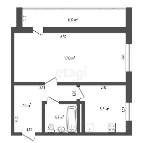 Продается 1-комн. квартира, 35,6 м²