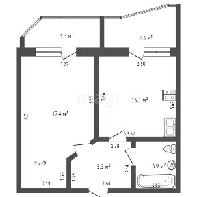 Продается 1-комн. квартира, 44 м²